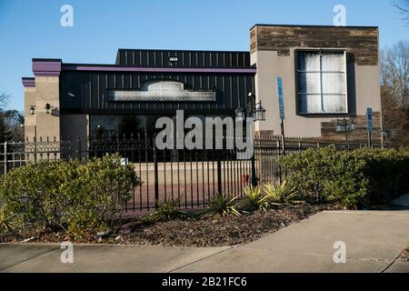 An abandoned fast food restaurant location in Baltimore, Maryland on February 22, 2020. Stock Photo