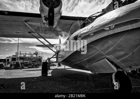 Consolidated PBY Catalina on apron Stock Photo