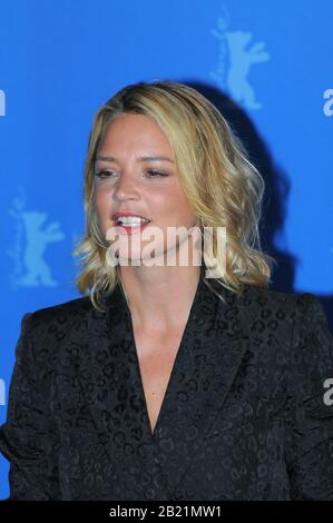 Police photocall and press conference during the Berlinale Film Festival 2020. Stock Photo