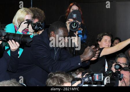 Police photocall and press conference during the Berlinale Film Festival 2020. Stock Photo