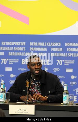 Police photocall and press conference during the Berlinale Film Festival 2020. Stock Photo