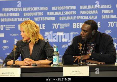 Police photocall and press conference during the Berlinale Film Festival 2020. Stock Photo