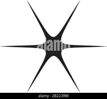 Sparkles icon set in flat style Stock Vector Image & Art - Alamy