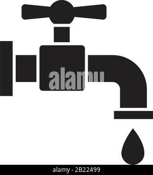Faucet Icon template black color editable. Faucet Icon symbol Flat vector illustration for graphic and web design. Stock Vector