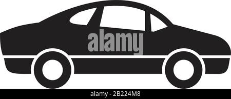 Car Icon template black color editable. Car icon symbol Flat vector illustration for graphic and web design. Stock Vector