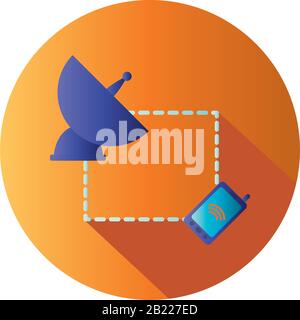 Antenna block gradient style icon design, Signal broadcast internet ...