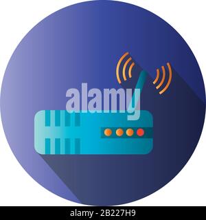 Antenna block gradient style icon design, Signal broadcast internet ...