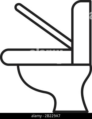 Apartment toilet Icon template black color editable. Apartment toilet Icon symbol Flat vector illustration for graphic and web design. Stock Vector