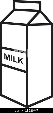 Milk Icon template black color editable. Milk Icon symbol Flat vector illustration for graphic and web design. Stock Vector