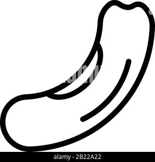 Adzuki kidney bean icon, outline style Stock Vector