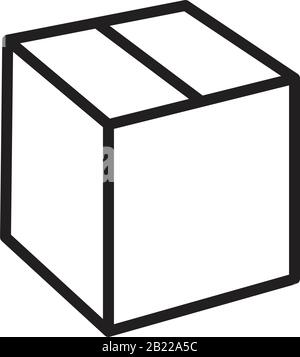 Box Icon template black color editable. Box Icon symbol Flat vector illustration for graphic and web design. Stock Vector