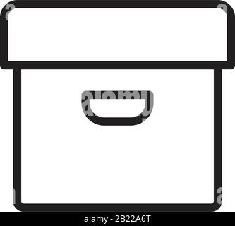 Box Icon template black color editable. Box Icon symbol Flat vector illustration for graphic and web design. Stock Vector