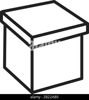 Box Icon template black color editable. Box Icon symbol Flat vector illustration for graphic and web design. Stock Vector