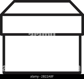 Box Icon template black color editable. Box Icon symbol Flat vector illustration for graphic and web design. Stock Vector