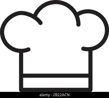 Chef hat Icon template black color editable. Chef hat Icon symbol Flat vector illustration for graphic and web design. Stock Vector