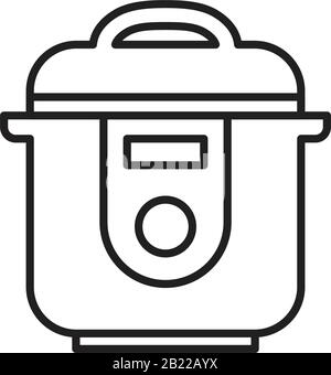 Food processor icon template black color editable. Food processor icon symbol Flat vector illustration for graphic and web design. Stock Vector