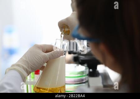 Cll Quality Lab A laboratory technician conducts quality-control testing at the Leefood ...