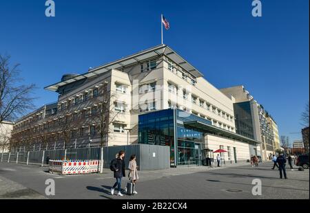 Botschaft der Vereinigten Staaten von Amerika, Ebertstraße, Mitte, Berlin, Deutschland Stock Photo