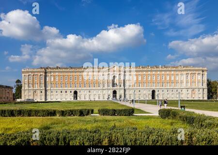 ITALY, CASERTA - OCT 19, 2019: The Royal Palace and gardens of Caserta (Palazzo Reale di Caserta), built in 18th century, former baroque residence of Stock Photo