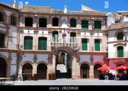 Buildings around the Plaza Ochavada de Andalucia, Archidona, Spain. Stock Photo