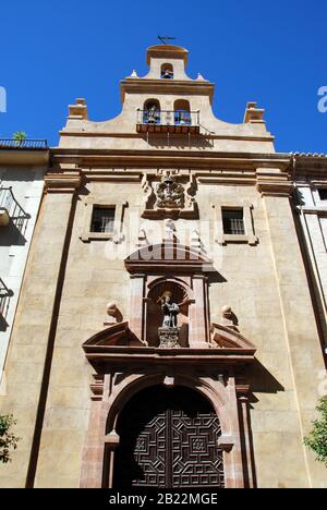 Front view of San Juan de Dios church, Antequera, Malaga Province, Andalucia, Spain. Stock Photo