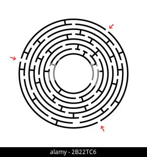 Round labyrinth. An interesting and useful game for children and adults ...