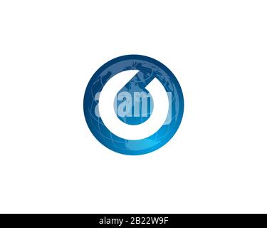 monogram anagram lettermark logo of letter c b o g 0 Stock Vector