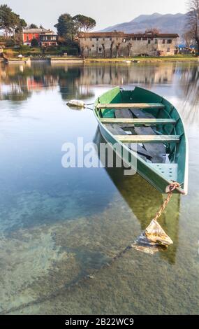 The Country of Brivio, in the province of Lecco, where the river Adda. A location of peace and tranquility. Stock Photo