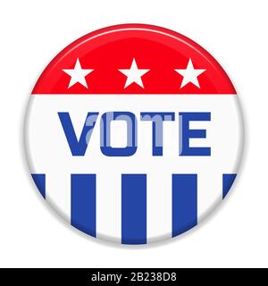 USA election background, for pin, badge, election campaign button. Stock Photo