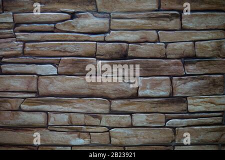 Light stone texture, in the shape of a rectangle. Stock Photo