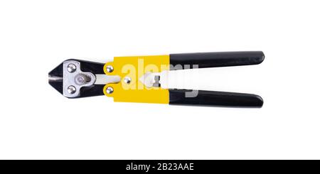 Working tools. Pincers isolated on white background Stock Photo