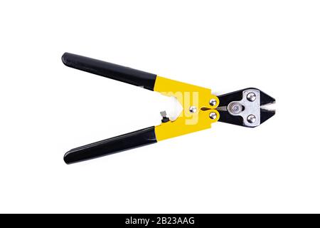 Working tools. Pincers isolated on white background Stock Photo
