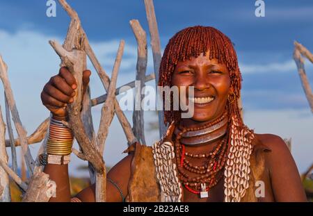 Turmi Ethiopia Africa village Lower Omo Valley Hamar Hammer tribe