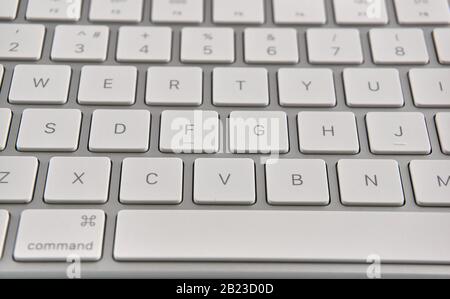 Part of a keyboard, near plan shot Stock Photo