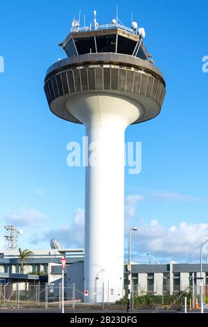 Control Tower, Auckland International Airport, Mangere, Auckland, North Island, New Zealand Stock Photo