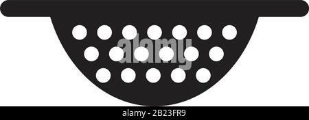 Colander icon template black color editable. Colander icon symbol Flat vector illustration for graphic and web design. Stock Vector