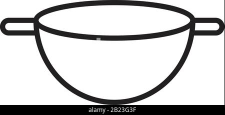 Colander icon template black color editable. Colander icon symbol Flat vector illustration for graphic and web design. Stock Vector