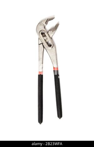 Crimping pliers isolated on white Stock Photo