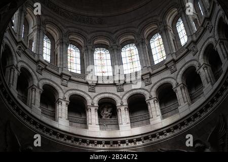 View inside the main dome of Basilica of the Sacred Heart of Paris (Sacre-Coeur), Paris, France Stock Photo