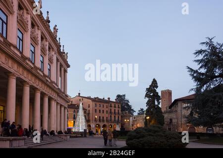 Vicenza, Italy. December 26, 2016: Palazzo Chiericati is a Renaissance building located in Vicenza. Designed as a noble residence for the Counts Chier Stock Photo