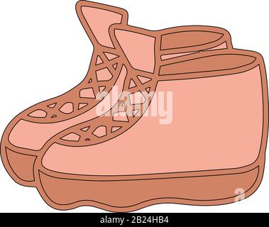 Hiking boots icon, cartoon style Stock Vector Image & Art - Alamy