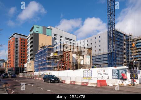 Custom House development on Clyde Street, Glasgow, which will be a new Clayton Hotel, Glasgow, Scotland, UK Stock Photo