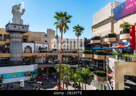 Los Angeles, California - February 8, 2019: View of the interior square of the Dolby Theatre in Los Angeles