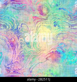 Vivid holographic foil rainbow neon seamless tile Stock Photo