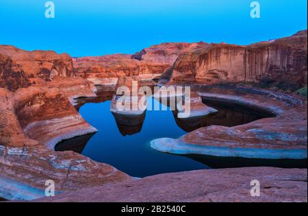 Magnificent view of Reflection Canyon during early morning Arizona USA Stock Photo