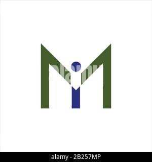Initial letter mi  logo or im logo vector design template Stock Vector