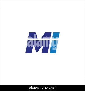 Initial letter mi  logo or im logo vector design template Stock Vector