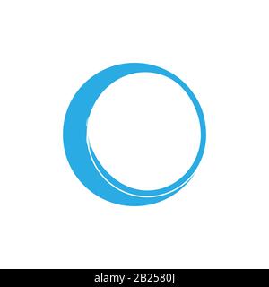 curves circle geometric rotation motion logo vector waves symbol Stock Vector