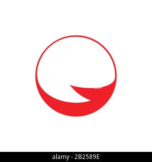 circle geometric motion arrow circle logo vector Stock Vector