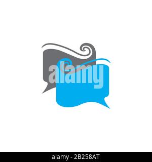 linked book talk education symbol vector Stock Vector